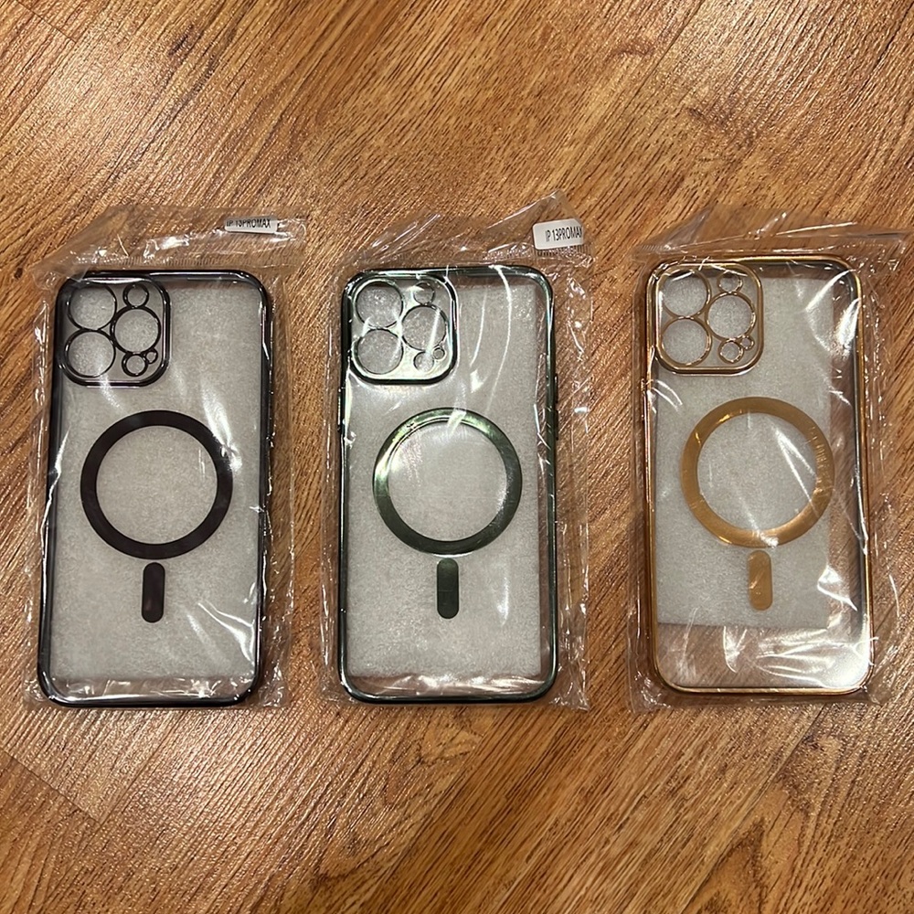 ❣️iPhone 13 Pro Max Mag Safe phone Cases - Set of 3 magnetic minimalistic